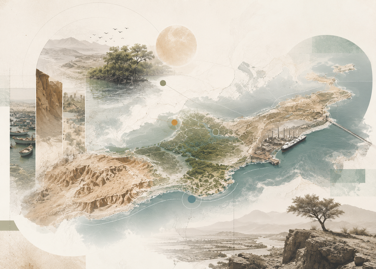 Pedram Sadafi — Qeshm Island Landscape Atlas, territorial planning Iran, Nazar Research Center